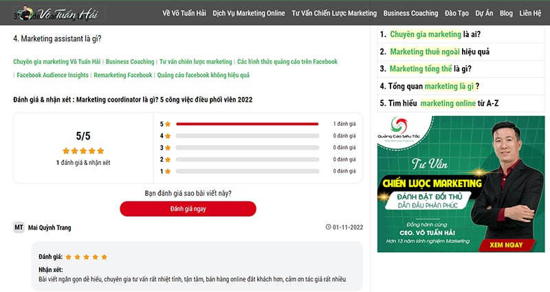 theo dõi và trả lời thắc mắc khách hàng