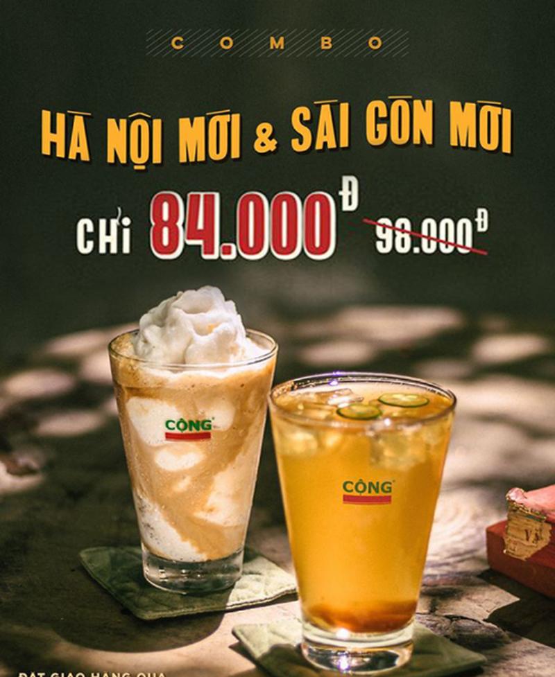 Cộng cà phê luôn đưa ra mức giá phải chăng hơn với đối thủ cạnh tranh Cộng cà phê luôn đưa ra mức giá phải chăng hơn với đối thủ cạnh tranh