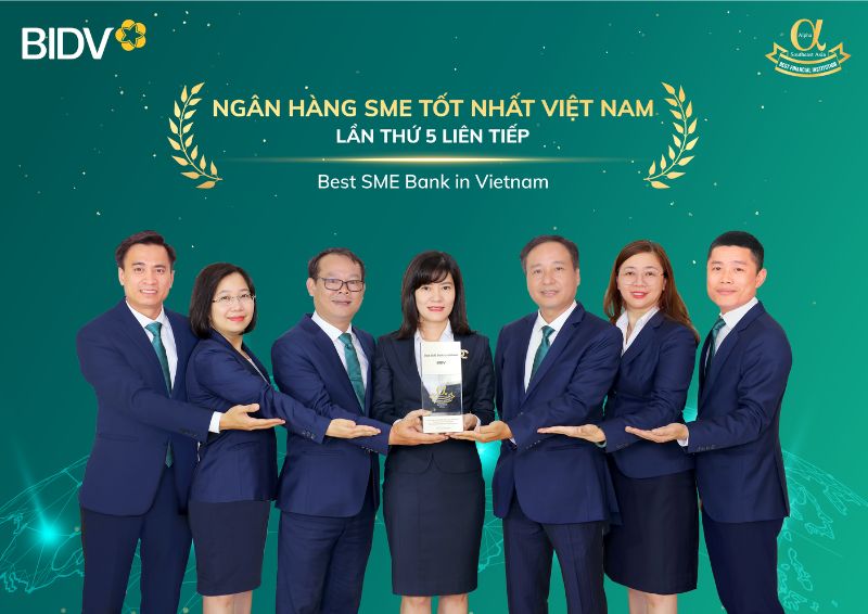 Tại Việt Nam BIDV là ngân hàng SME tốt nhất