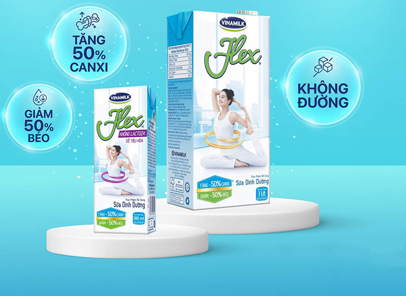 Sữa tiệt trùng Flex không Lactose Sữa tiệt trùng Flex không Lactose