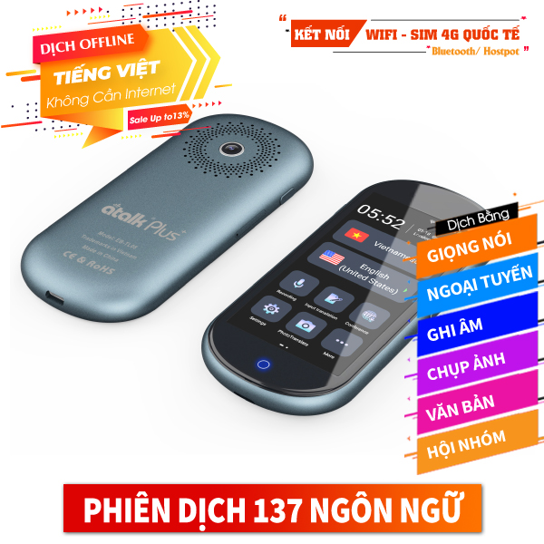 Máy Phiên Dịch Atalk Plus+ [16GB] - Dịch Offline Tiếng Việt