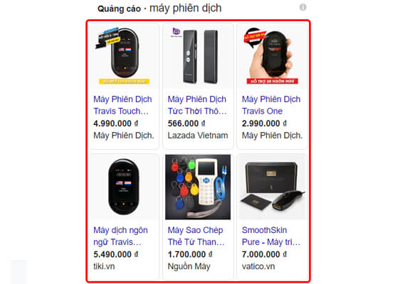 Quảng Cáo Google Shopping