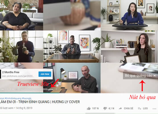 Quảng Cáo Video Trueview 30 Giây