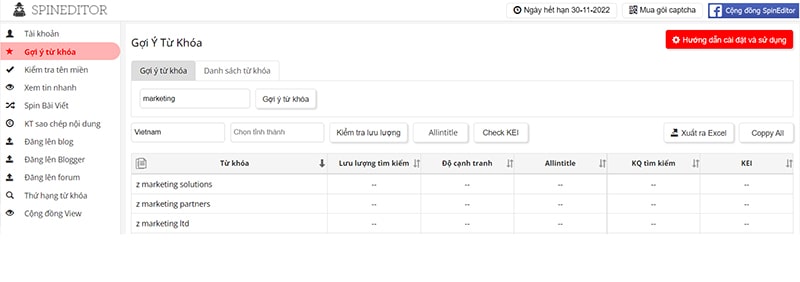 công cụ từ khóa Spineditor công cụ từ khóa Spineditor