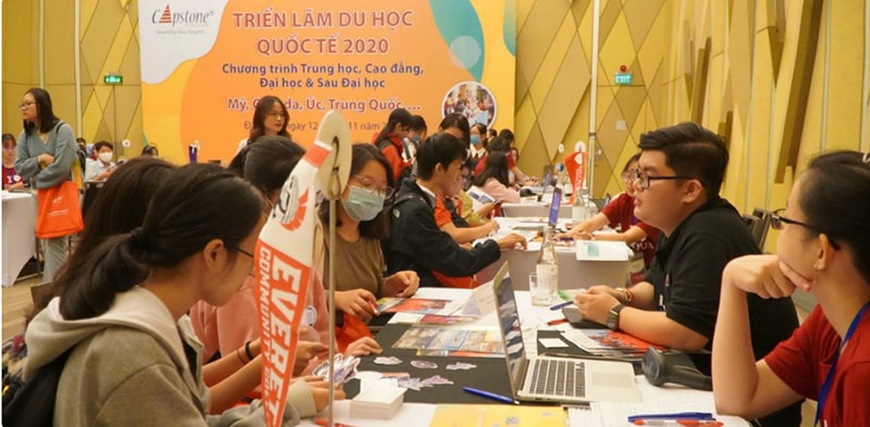 triển lãm tiếp thị du học