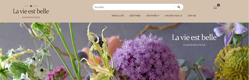 xây dựng website kinh doanh hoa tươi
